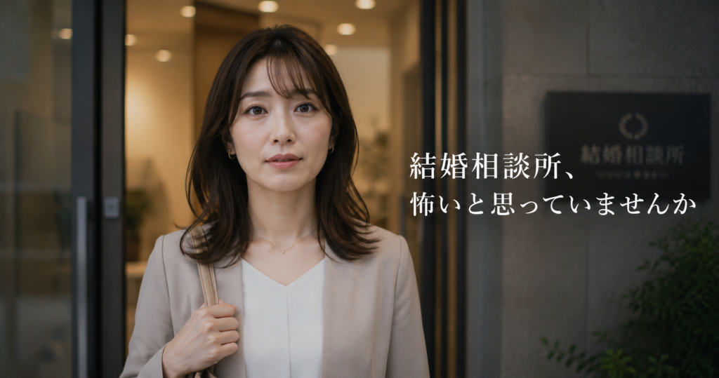 結婚相談所が怖い・しつこいと感じている女性のイメージ